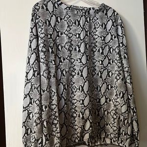 SHEIN Snake Print Blouse